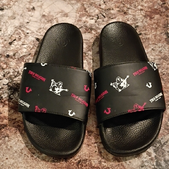 True Religion Men's Slide Sandals - Picture 1 of 8